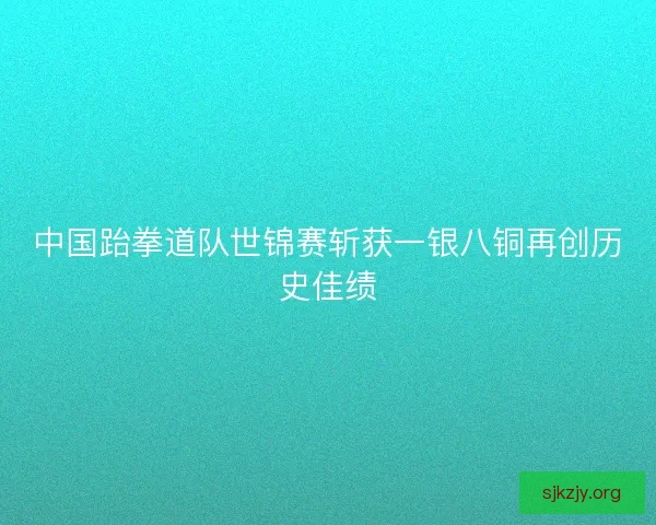 中国跆拳道队世锦赛斩获一银八铜再创历史佳绩